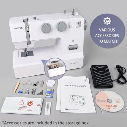 FEIYUE Fye310 Full Size Sewing Machine with Foot Pedal, Heavy Duty & Portable, P