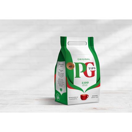 PG Tips One Cup Pyramid Tea Bags (Pack of 1, Total 1100 Tea Bags)