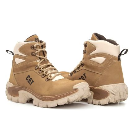 Caterpillar Genuine Leather Boot - Beige 001