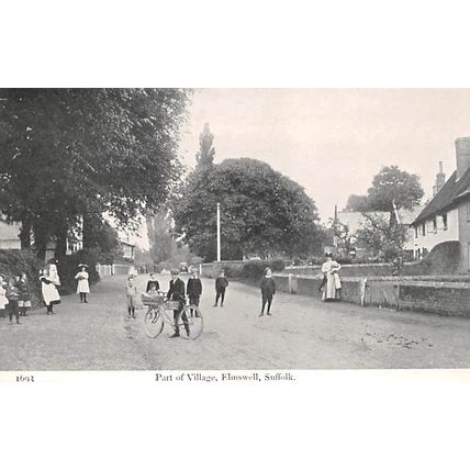 Part of Village, Elmswell, Suffolk : Pawsey printed postcard 1693