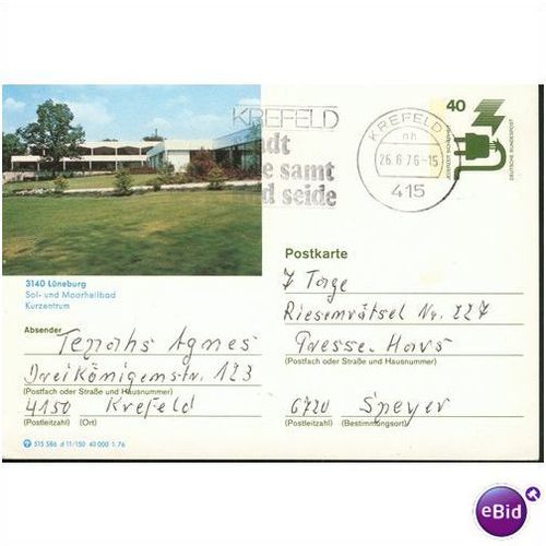 Germany postcard 1976 - 3140 Luneburg