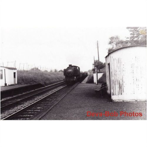 Railway Photo GWR 94xx 9486 RUSHWICK HALT 1959 BR 0-6-0PT Loco Closed 1965