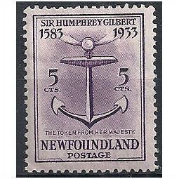 Newfoundland 1933 SG240 5c Violet Mounted Mint . . .