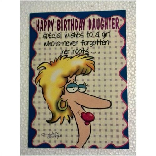 daughter birthday card - Happy Birthday Daughter - joke card