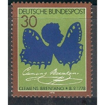 Germany 1978 - SG1869 - Birth Bicent of Clemens Brentano - poet (unused)