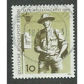 BERLIN - 1969 10pf 'I.P.T.T WORLD CONGRESS' FINE USED (EBID49-713)
