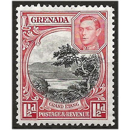 Grenada 1938 SG155 1 1/2d Black & Scarlet Mounted Mint ... ..