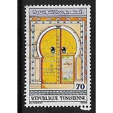 TUNISIA 1988 TUNIS DOORWAYS 70M 19th CENTURY DOOR EL MBAZAA SG116 FINE USED