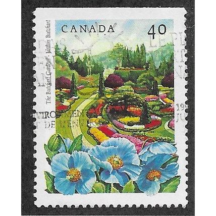 CAN 1991 40c 'PUBLIC GARDENS- BUTCHART' FINE USED (EBID71-184)