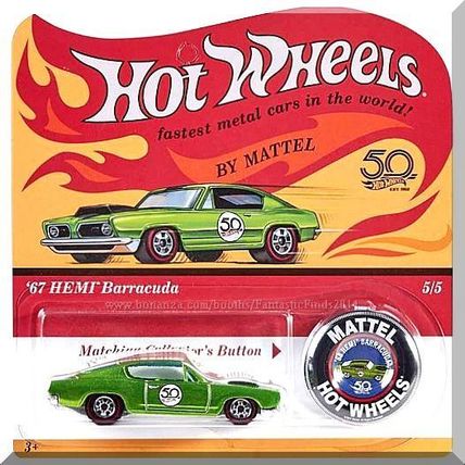 Hot Wheels - '67 HEMI Barracuda: 50th Originals Collection #5/5 (2018) *Green*