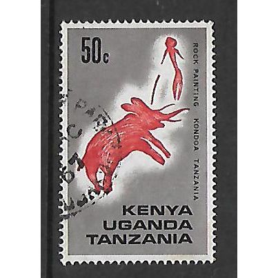 KENYA UGANDA TANGANYIKA 1967 50c ARCHAEOLOGICAL ROCK PAINTING SG 240 FINE USED#2