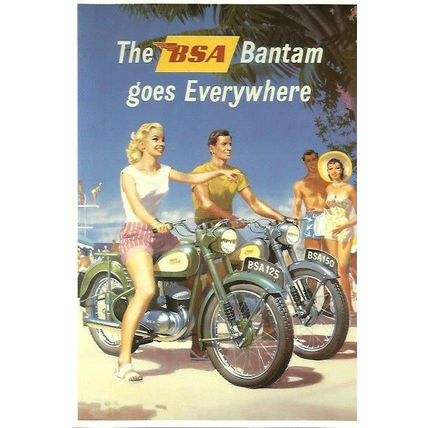 Advertising B.S.A. Bantam Postcard (Mayfair BB 664)