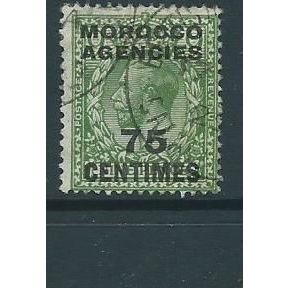 morocco agencies french currency sg208 sg 208 9d vfu
