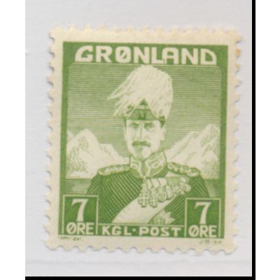 Greenland Stamp Scott #3, Mint Hinged