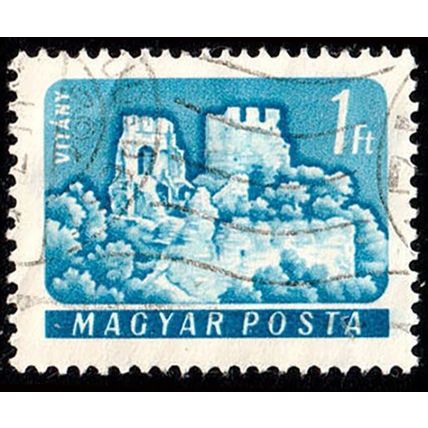Hungary 1961 Castles 1Ft Used Stamp .