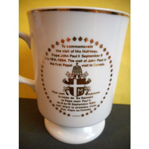 Coffee Mug,Pope John Paul II Visit to Canada 1984