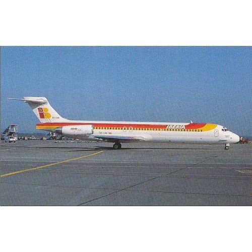 Iberia McDonnell Douglas DC9 MD87 Aircraft Postcard (A10651)