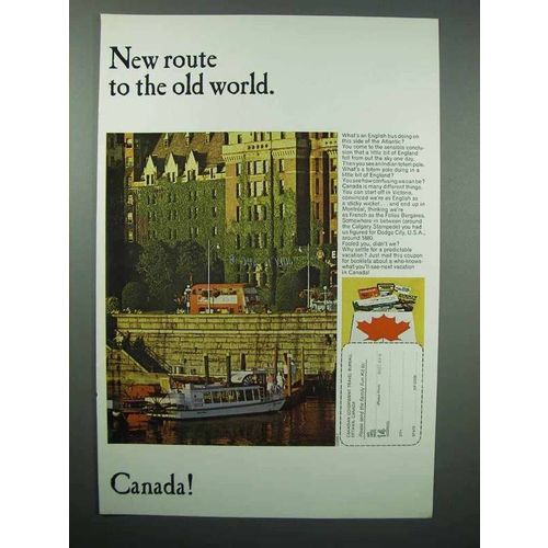 1966 Canada Tourism Ad - New Route