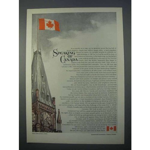 1966 Canada Tourism Ad - Speaking of Canada