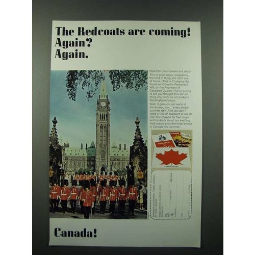 1966 Canada Tourism Ad - The Redcoats are coming! Again? Again.
