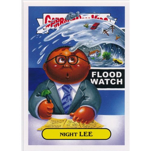 2016 GPK Prime Slime Trashy TV News Show #1a Night Lee