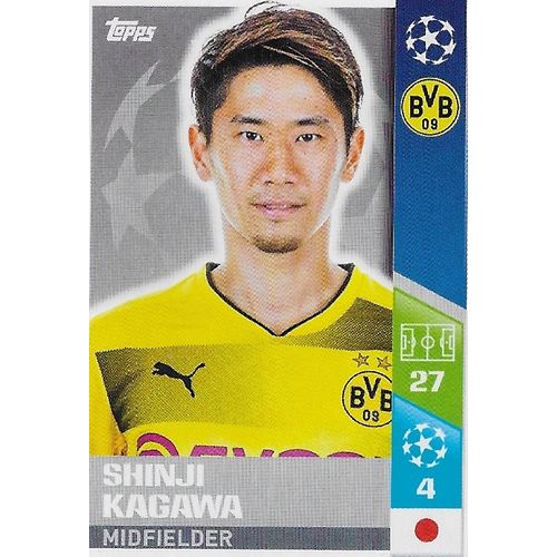 Topps UEFA Champions League 2017/18 Stickers: No.111 - Kagawa