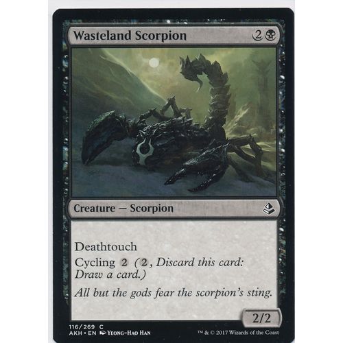 Magic the Gathering MTG Amonkhet 116/264 Wasteland Scorpion