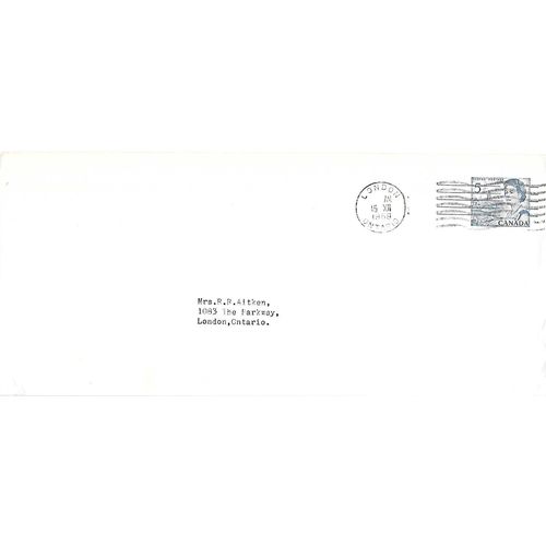 Canada #EN85e Elizabeth II Centenial Postal Envelope USED Dated Precancelled