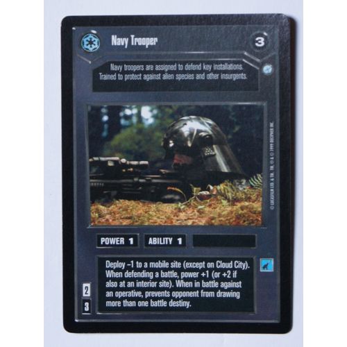 Star Wars CCG: Endor Limited # Navy Trooper (A) 1999 dark decipher