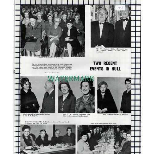 (7912) Hull Literary Larard Dagwell Pawson Dufton Hartley - 1965 Cutting
