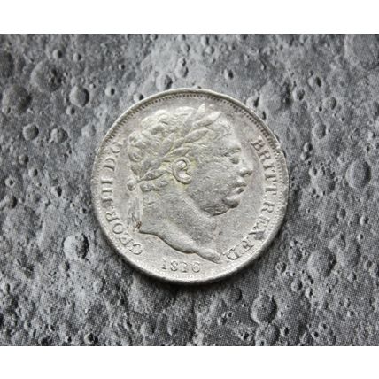 1816 GEORGE III Silver Sixpence 6d British English 92.5%Silver Has been cleaned