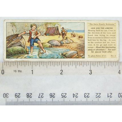 1935 Typhoo Swiss Family Robinson No. 14 Jack shoots a Salmon
