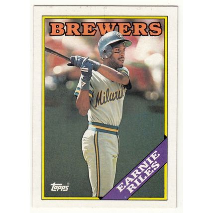 1988 Topps baseball card 88 Earnie Riles