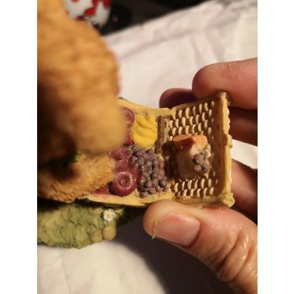 Ornamental Bear With Picnic Hamper