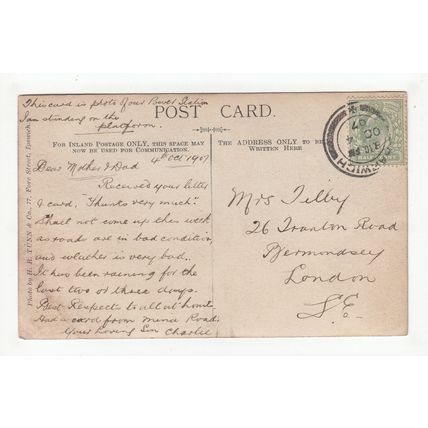 Power Station Interior 1907 RP Postcard Publisher H R Tunn & Co Ipswich