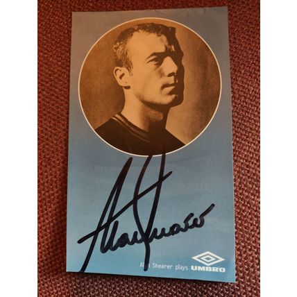 Signed/Autographed, 3.5"x6", Photo by Alan Shearer CBE (Footballer) + COA