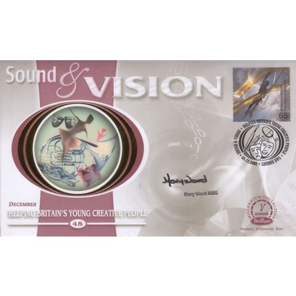 Mary Ward MBE Benham Sound & Vision Hand Signed FDC