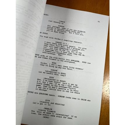 D3: The Mighty Ducks Script Signed- Autograph Reprints- Mighty Ducks 3