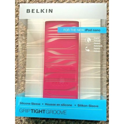Ipod Nano Silicone Sleeve Belkin Grip Tight Groove Pink
