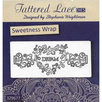 Tattered Lace. Sweetness Wrap Die Set. Die Cutting Cardmaking Scrapbooking Craft