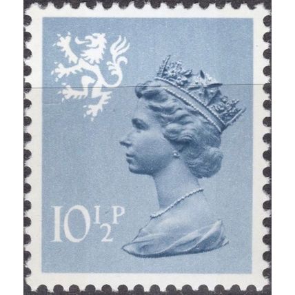Great Britain 1978 Scotland 10½p Steel Blue Unmounted Mint MNH Sc SMH14 stamp