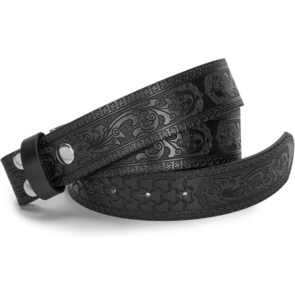 UTOWO Men Women Retro Belt Strap without Buckle 1.5" Wide Classic Western