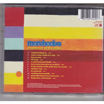 Morcheeba : Fragments Of Freedom. (2000) CD Album