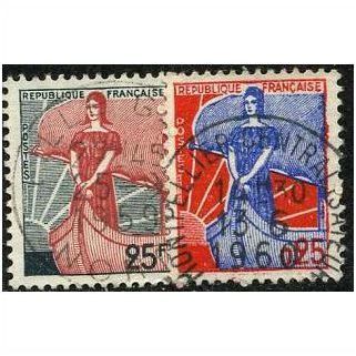 1959/1960 Yvert 1216+1234 - #2 fine used (o)