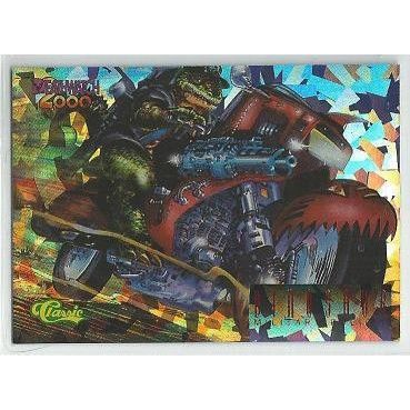 DEATHWATCH 2000 ' PRISM sub set card # BC9 DINOSAUR MILITARY POLICE ( 1993 )
