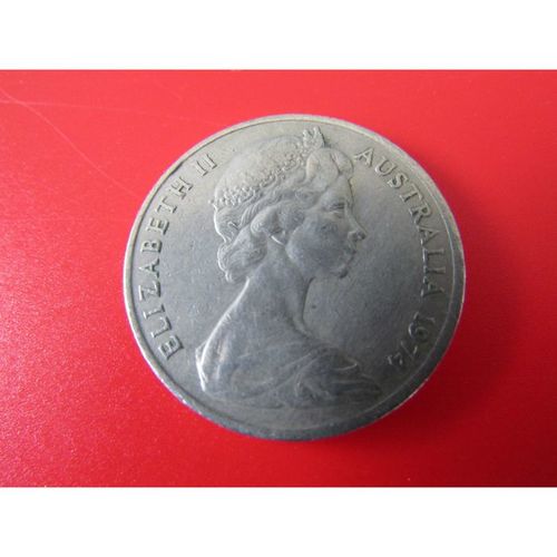 1974 QUEEN ELIZABETH II AUSTRALIA 20 CENTS FREE POST. AA.