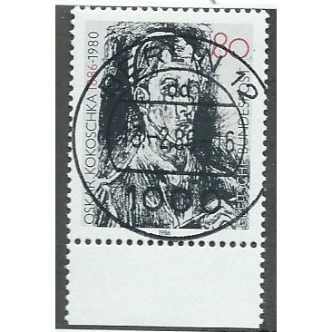 GER 1986 80pf 'OSKA KOKOSCHKA' FINE USED (EBID49-411)