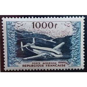 FRANCE: 1954 Air 1000f: SG1197 MNH