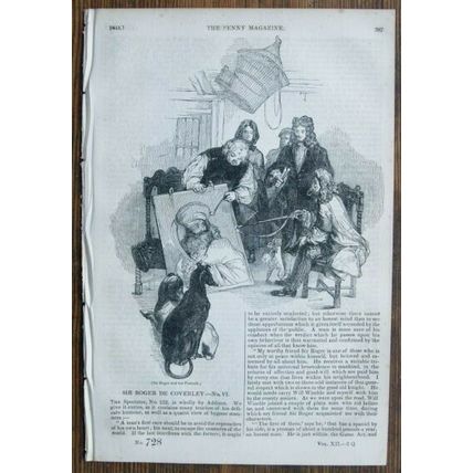 1843 The Penny Magazine No. 728 Benozzo Gozzoli, Oak, Elizabeth I
