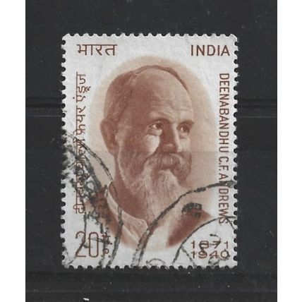 India.Birth Centenary of Charles Freer Andrews (missionary) stamp.F/Used.June23
